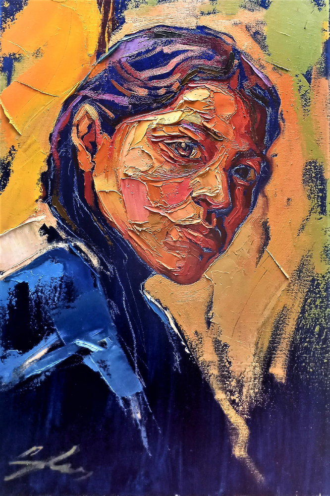 Mujer esperanza. Óleo sobre lienzo. 80 x 60 cm.